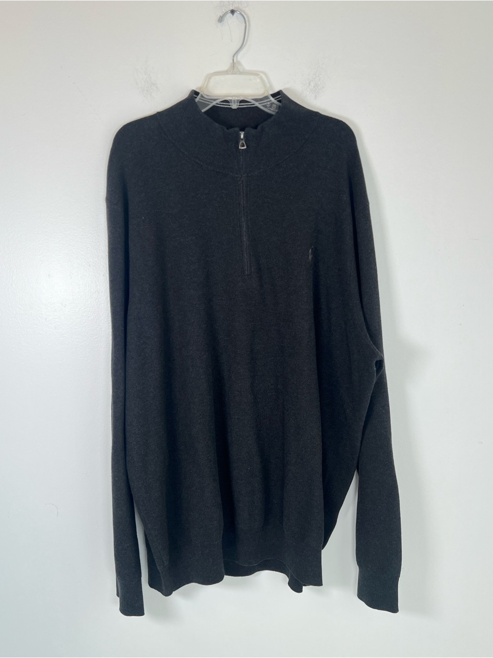 EUC! Men's Polo Ralph Lauren Grey Quarter Zip Size 3X Tall